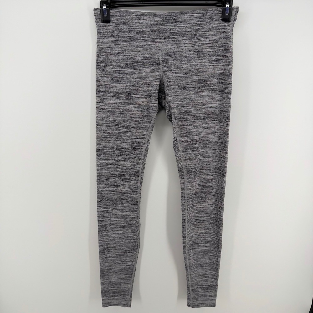 Lululemon Wunder Under Pants 8 Heathered Black Luon High Rise Yoga Leggings